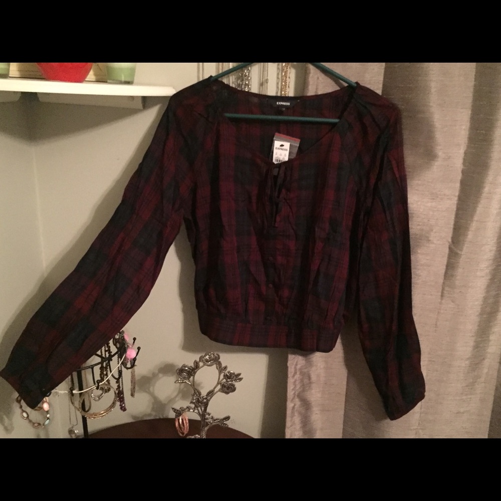 Burgundy plaid
